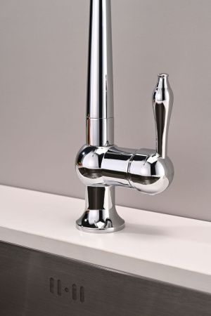 Смеситель для кухни Paulmark RETRO Re213226-CR на мойку хром