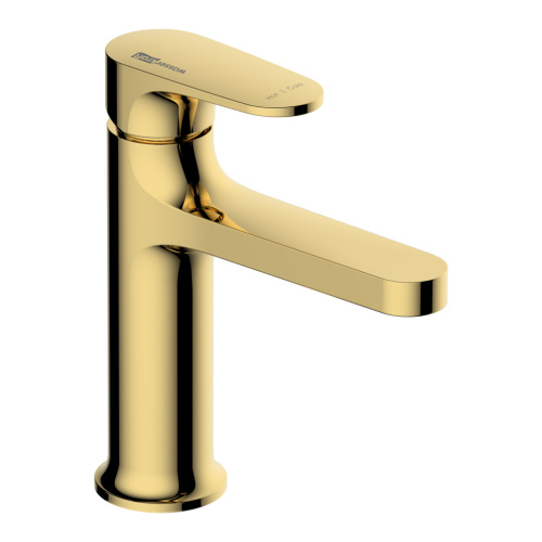 Смеситель WasserKRAFT Neckar 2100 2103 на раковину золото - фото 3