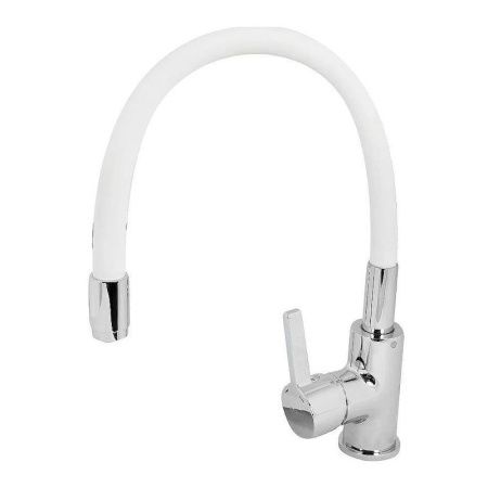 Смеситель для кухни Esko Coral CL 519 W на мойку белый/хром