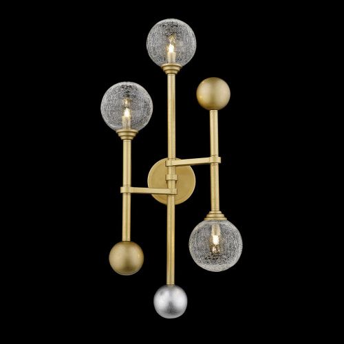 Светильник настенный Delight Collection Fluxus (Флуксус) W68084-3 gold - фото 2