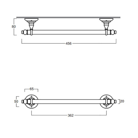 Полотенцедержатель Simas Accessori Victoria 260215cr