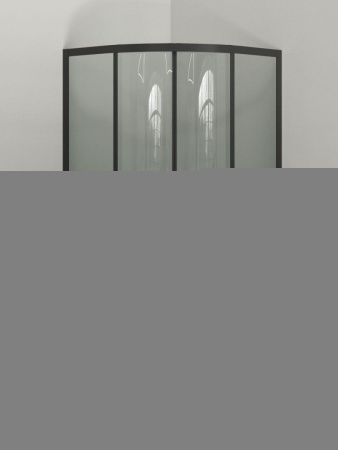 Душевой уголок Orange E01-090TB 90х90 стекло прозрачное профиль черный с поддоном