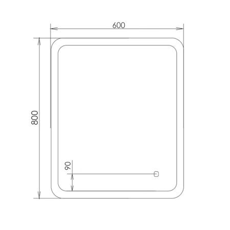 Зеркало Comforty 00-00014244CF 60х80