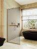 Душевая перегородка Maybah Glass MGD-716-3у 120х195 стекло тонированное профиль золото
