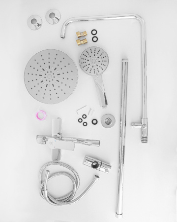 Душевая стойка Agger Merry A1393300 настенная цвет хром