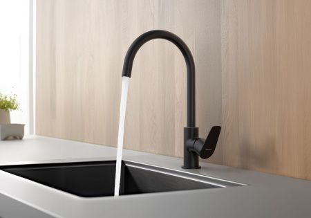 Смеситель для кухни Aquatek БЕТТА AQ1182MB на мойку черный