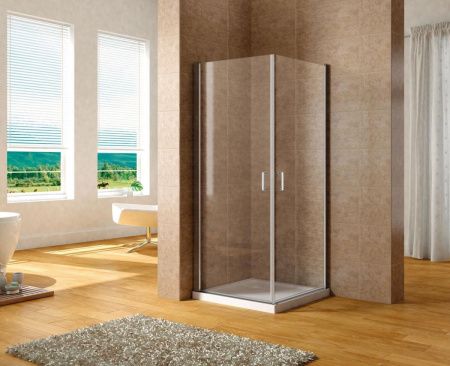 Душевой уголок Aquanet Cinetic AE12-N-80H190U-CT-2 шт 80х80 стекло прозрачное профиль хром без поддона