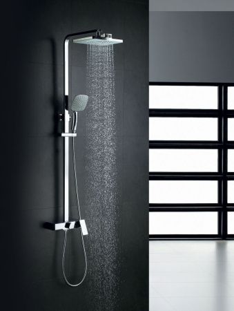 Душевая стойка LeMark Tropic LM7005C настенная цвет хром