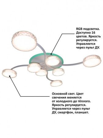 Люстра потолочная Natali Kovaltseva HIGH-TECH LED LAMPS HIGH-TECH LED LAMPS 82015