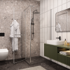 Душевой уголок Cerutti SPA MIMI ZQ91T 90х90 стекло прозрачное профиль хром без поддона