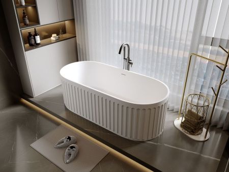 Ванна из искусственного камня Timo KIARA KIARA1680 170х75 отдельностоящая овальная