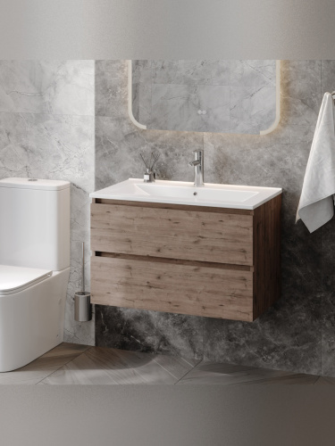 Тумба с раковиной Teymi Laina F16041 80х46х50 подвесная - фото 4