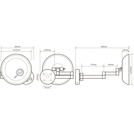 Косметическое зеркало Bemeta 116101802