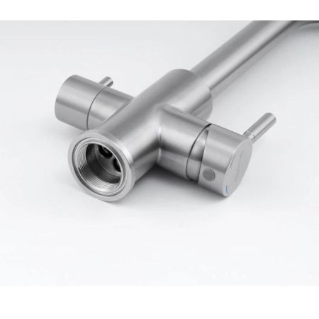 Смеситель для кухни Knotlor STREAMLINE SS-08 на мойку нержавеющая сталь