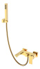 Смеситель Boheme Qubic 473-G настенный золото