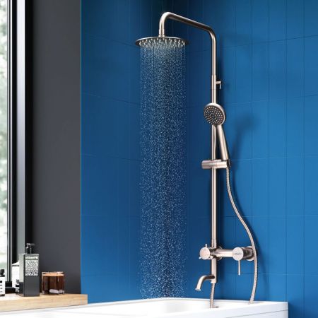 Душевая стойка Dorff Logic D0703000SS настенная цвет нержавеющая сталь