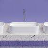 Раковина из сантехнического фарфора Ceramica Nova ELEMENT CN6053 60х40 накладная цвет белый без отверстий под смеситель