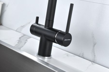Смеситель для кухни Paulmark SERPENTINE Se213222-AN на мойку черный