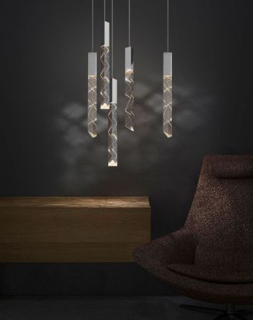 Светильник подвесной Delight Collection Trinity (Триниты) OM8201013-5 chrome