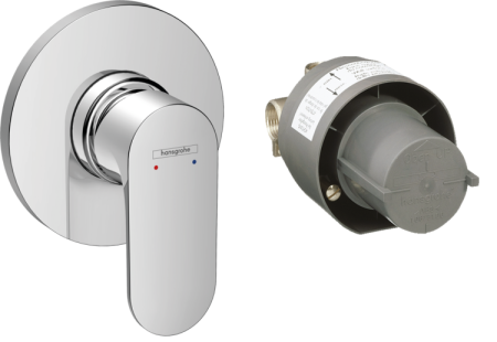 Смеситель Hansgrohe Rebris S 72648000 настенный встраиваемый хром без термостата