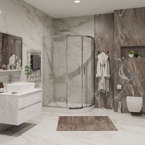 Душевой уголок Niagara Nova 66210811 120х80 стекло прозрачное профиль хром без поддона - фото 2