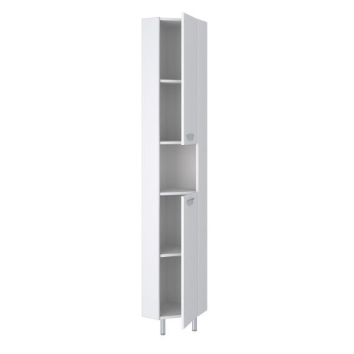 Шкаф-пенал RUNO ЭКОНОМ 00000000290 30х30х191 напольный цвет белый - фото 2