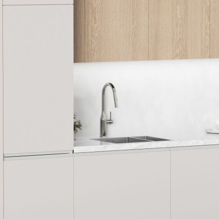 Смеситель для кухни Sancos Grand SC4002BNG на мойку нержавеющая сталь