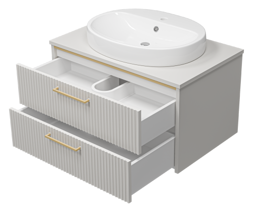 Тумба под раковину Brevita Elche ELC-01080-0502Я 81х51х45 - фото 4