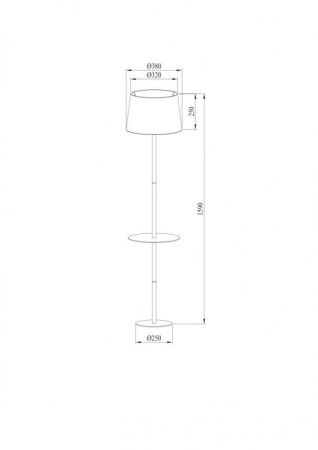 Торшер Arte Lamp Connor (Цоннор) A2102PN-1WH