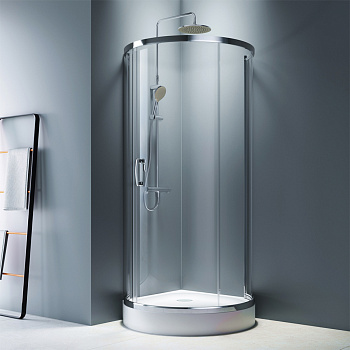 Душевой уголок Am.Pm Like W83G-333-095CT 95х95 стекло прозрачное профиль хром глянцевый без поддона