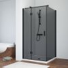Душевой уголок Vegas-Glass AFP-Fis TUR+NOVO AFP-Fis NOVO 90*100 02М 07 L 90х100 стекло тонированное профиль черный матовый без поддона