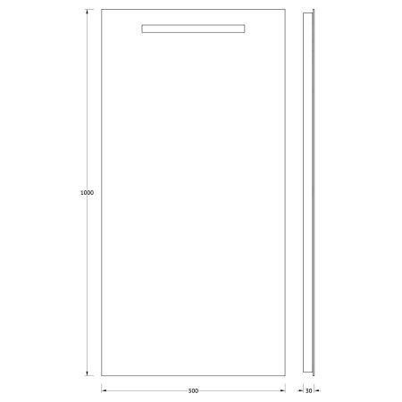 Зеркало с подсветкой Evoform Ledline BY 2109 50х100 подвесное