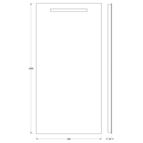 Зеркало со встроенным LED-светильником Evoform Ledline BY 2109 50х100 - фото 2