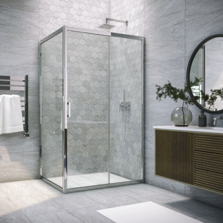 Душевой уголок Vegas-Glass ZP+ZPV TUR+NOVO ZP+ZPV TUR NOVO 120*70 08 01 120х70 стекло прозрачное профиль хром глянцевый без поддона