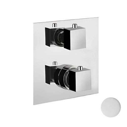 Смеситель для ванны и душа Webert Pegaso PE970903740 встраиваемый в стену белый с термостатом - фото 2