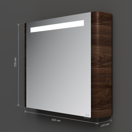 Зеркало-шкаф Am.Pm Sensation M30MCR0801NF 80х15х70 подвесной цвет орех Зеркало-шкаф Am.Pm Sensation M30MCR0801NF 80х15х70 подвесной цвет орех