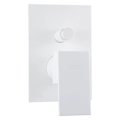 Смеситель для ванны и душа Webert Pegaso PE860101740 встраиваемый в стену белый - фото 2