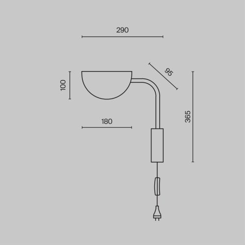 Бра Maytoni Mollis MOD126WL-01B - фото 3