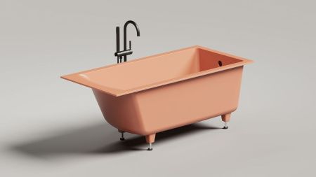 Ванна из искусственного камня Salini CASCATA 105011G 150х70 встраиваемая прямоугольная