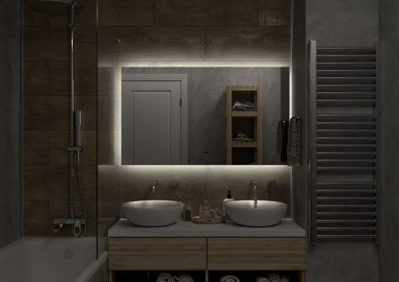 Зеркало Continent Trezhe ЗЛП533 120х70 подвесное