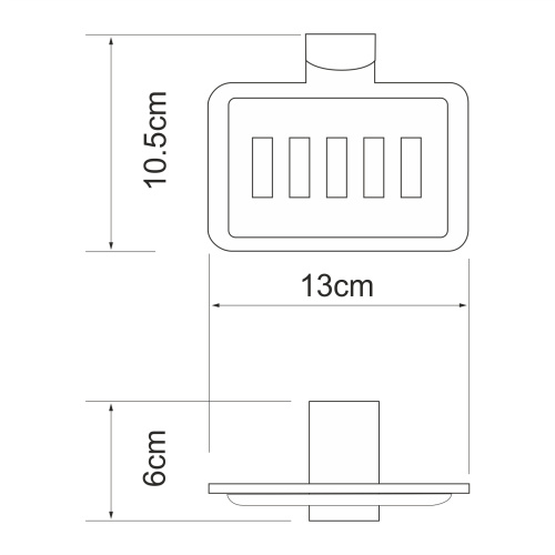 Мыльница WasserKRAFT 5069W - фото 4