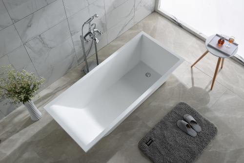 Ванна из искусственного камня Timo ANNELI ANNELI1675 168х74 отдельностоящая прямоугольная - фото 2