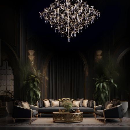 Люстра подвесная Loft It Mira 10259/1200 Gold Asfour