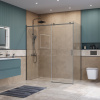 Душевой уголок BelBagno SOFT CLOSE-2 SOFT_CLOSE-2-AH-1-180/100-C-GM 180х100 стекло прозрачное профиль оружейная сталь без поддона