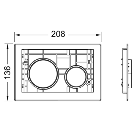 Клавиша смыва механическая Tece TECEloop 9240669 цвет нержавеющая сталь