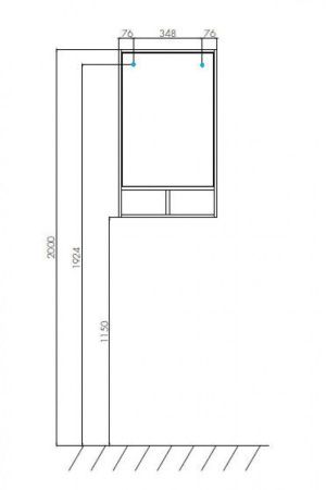 Зеркало Aquaton Йорк 1A170002YOAY0 50х90 подвесное