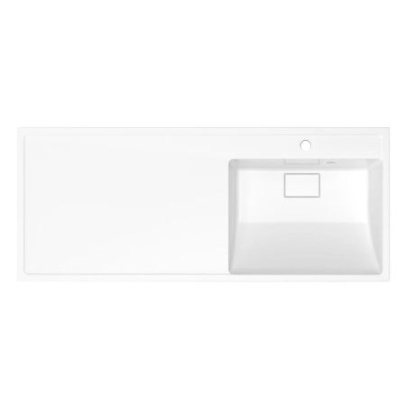 Раковина из искусственного камня Uperwood Magenta 2490000011 110х50 над стиральной машиной цвет белый