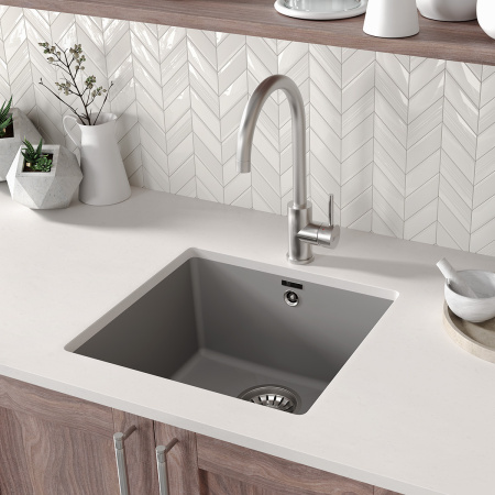 Кухонная мойка LeMark Sinara 440-u 9910068 44х42 цвет бежевый поверхность матовая