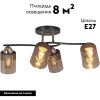 Люстра потолочная Reluce 09131-3.3-04 FG+BK