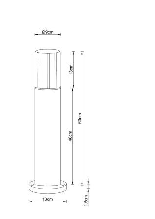 Ландшафтный светильник Arte Lamp Seginus (Сегинус) A6515PA-1BK